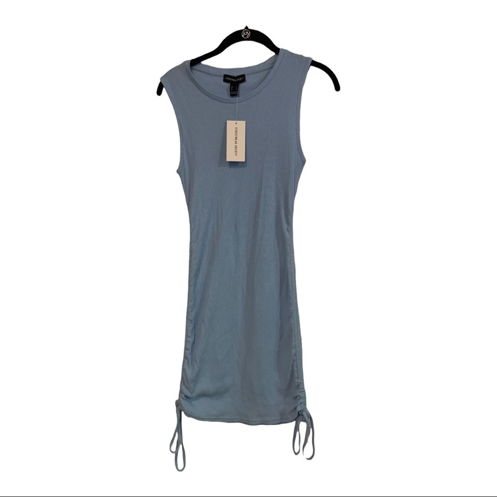 NWT Streetwear Society baby blue sleeveless‎ tie dress